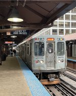 CTA Train at Quincy Station